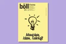 Böll.Thema 1/25 Menschen, Ideen, Tatkraft: Cover mit Hintergrund